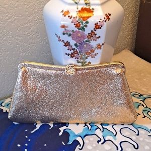 Vintage Pebbled Gold Handbag